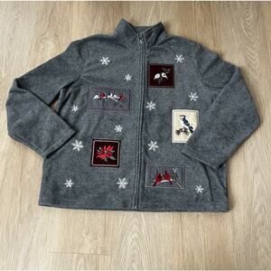 Croft And Barrow Ladies Fleece Jacket Size XL
